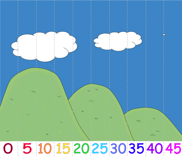 Skip Counting Puzzles: Fives