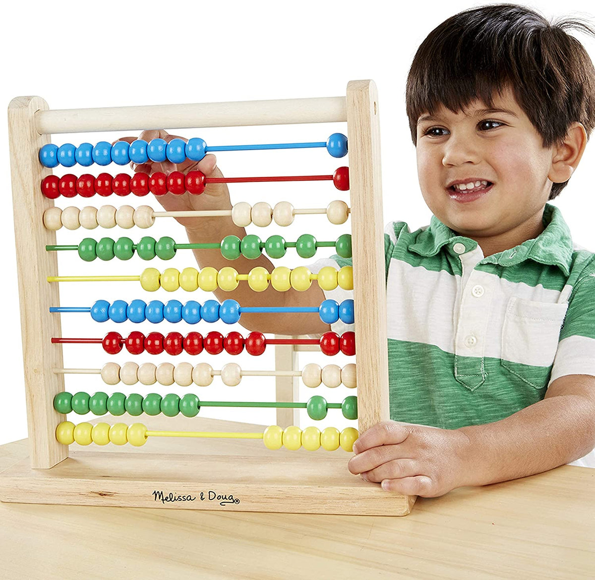 Melissa & Doug Abacus - Classic Wooden Educational Counting Toy