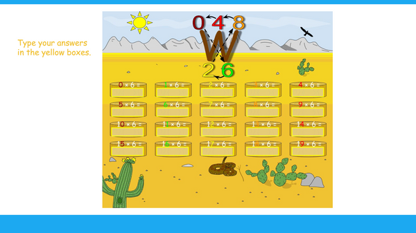 Multiplying and Dividing by Six