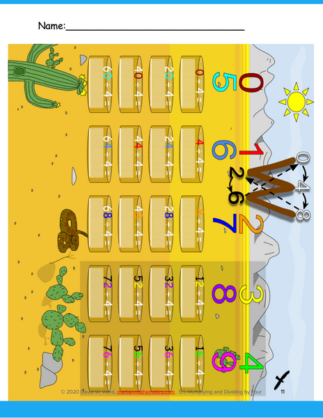 Multiplying and Dividing by Four
