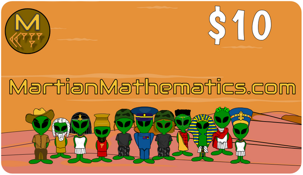 Martian Mathematics Gift Card