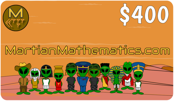 Martian Mathematics Gift Card