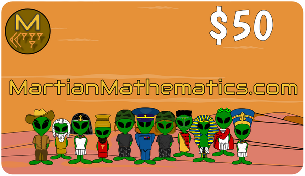 Martian Mathematics Gift Card