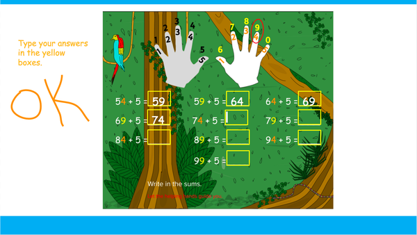 Adding and Subtracting Five