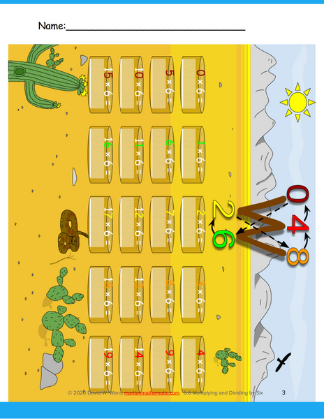Multiplying and Dividing by Six