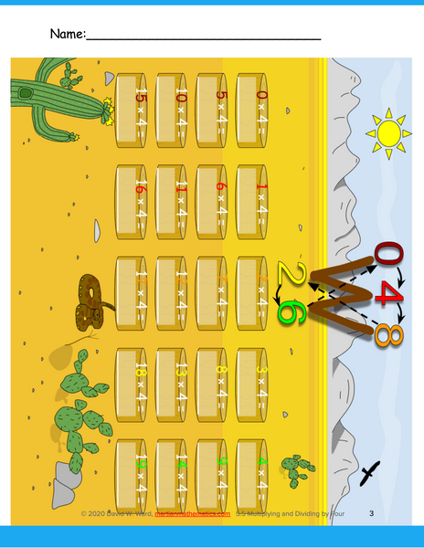 Multiplying and Dividing by Four