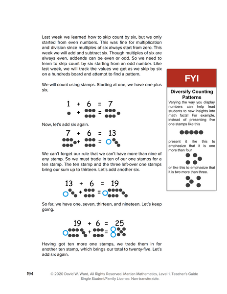 Level 1 Teacher's Guide, Lessons 16-22