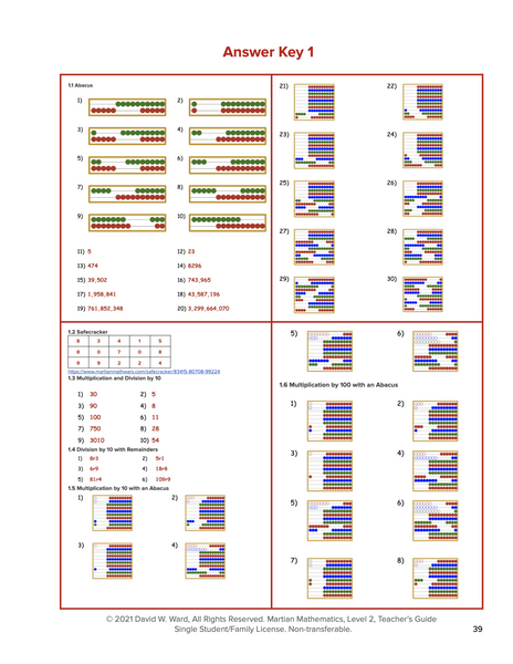 Level 2 Teacher's Guide, Lessons 1-7