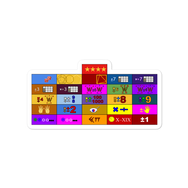 "Cadet 1st Class Ribbon Array" Bubble-free stickers