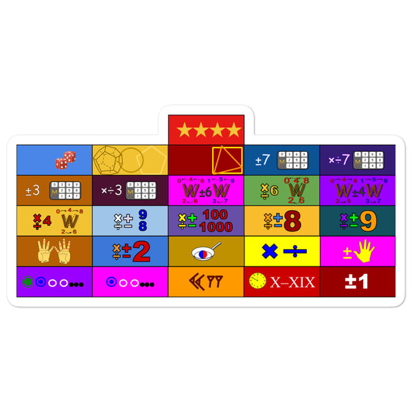 "Cadet 1st Class Ribbon Array" Bubble-free stickers