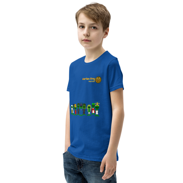 "Martian Army: Recruit" Boys and Girls Short Sleeve T-Shirt
