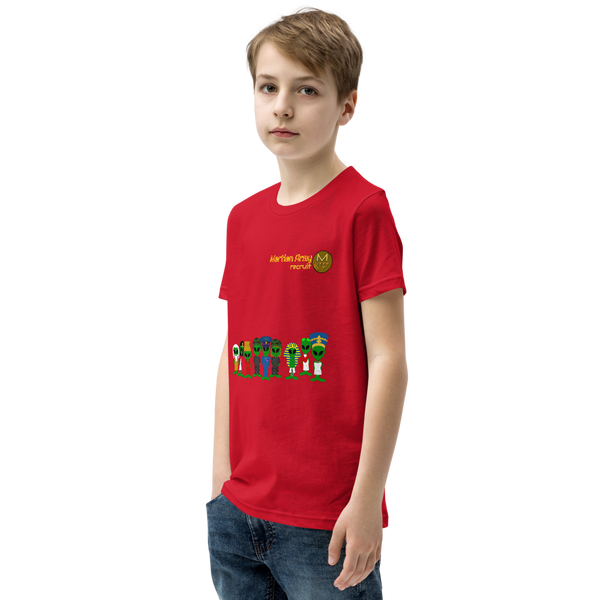 "Martian Army: Recruit" Boys and Girls Short Sleeve T-Shirt