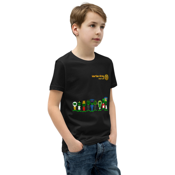 "Martian Army: Recruit" Boys and Girls Short Sleeve T-Shirt