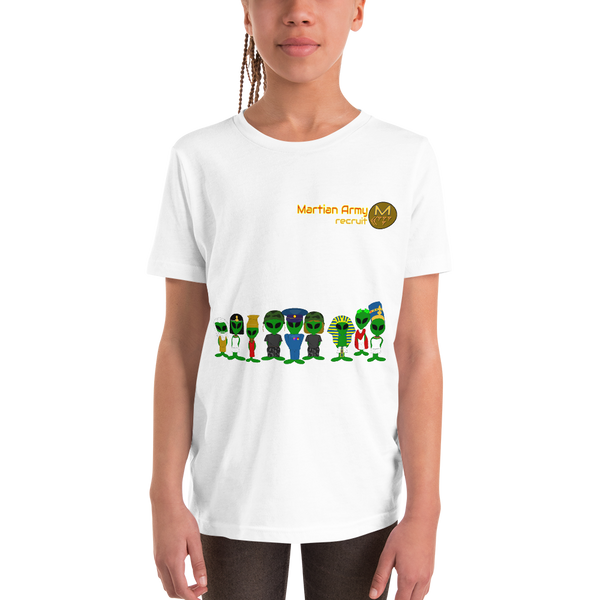 "Martian Army: Recruit" Boys and Girls Short Sleeve T-Shirt