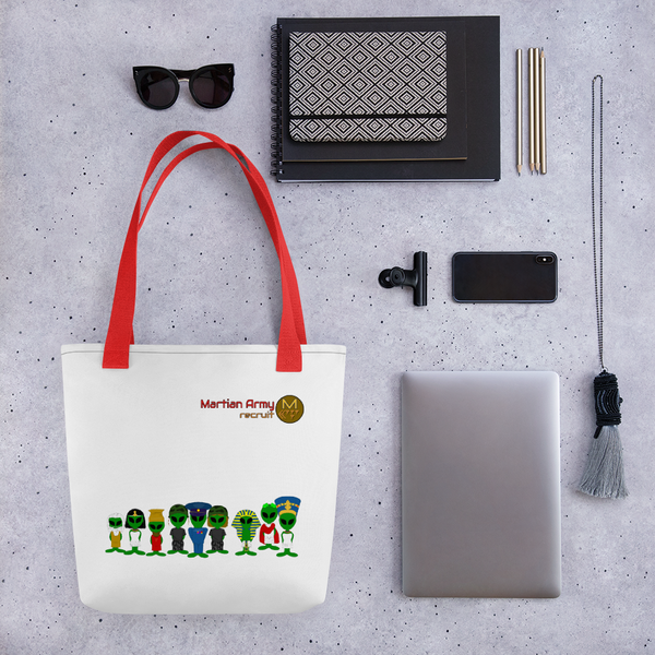 "Martian Army: Recruit" Tote bag