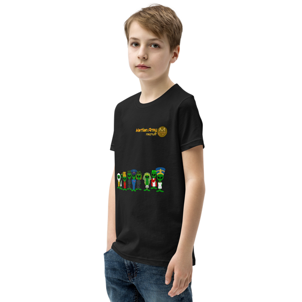 "Martian Army: Recruit" Boys and Girls Short Sleeve T-Shirt