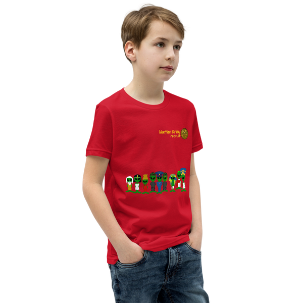 "Martian Army: Recruit" Boys and Girls Short Sleeve T-Shirt