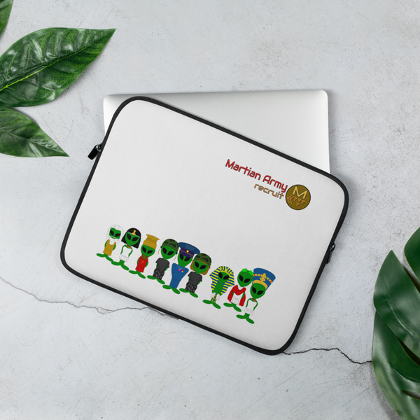 "Martian Army: Recruit" Laptop Sleeve