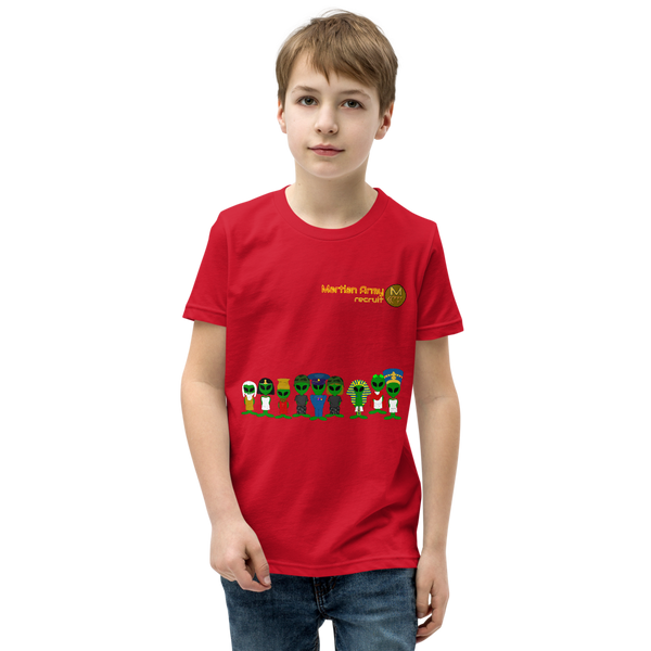 "Martian Army: Recruit" Boys and Girls Short Sleeve T-Shirt