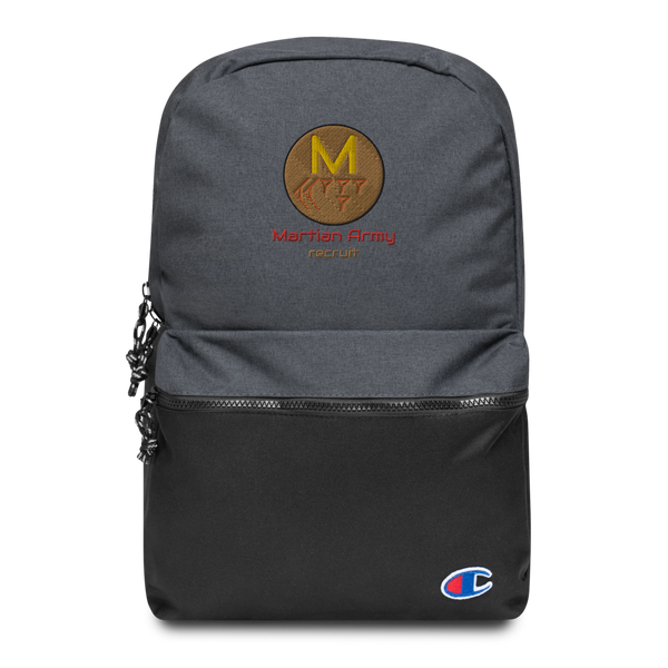 "Martian Army: Recruit" Embroidered Champion Backpack