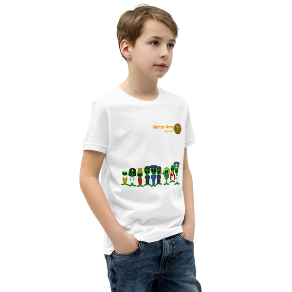 "Martian Army: Recruit" Boys and Girls Short Sleeve T-Shirt