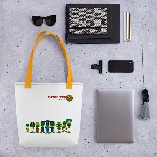 "Martian Army: Recruit" Tote bag