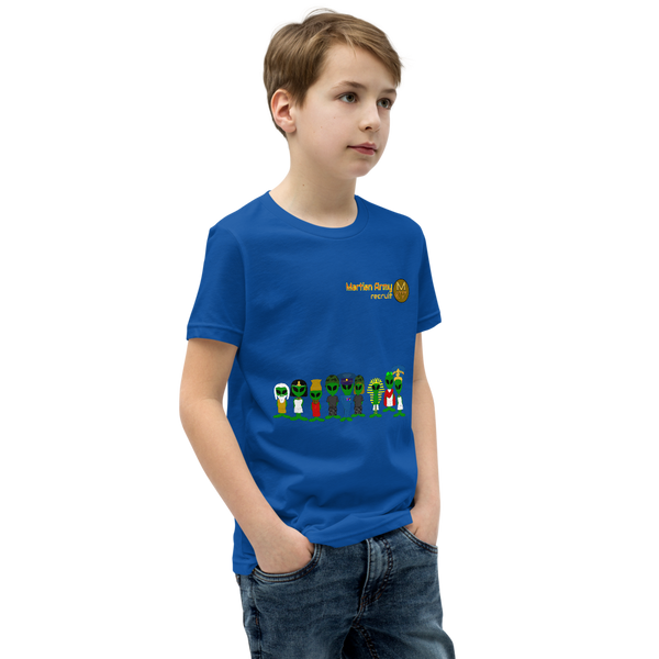 "Martian Army: Recruit" Boys and Girls Short Sleeve T-Shirt