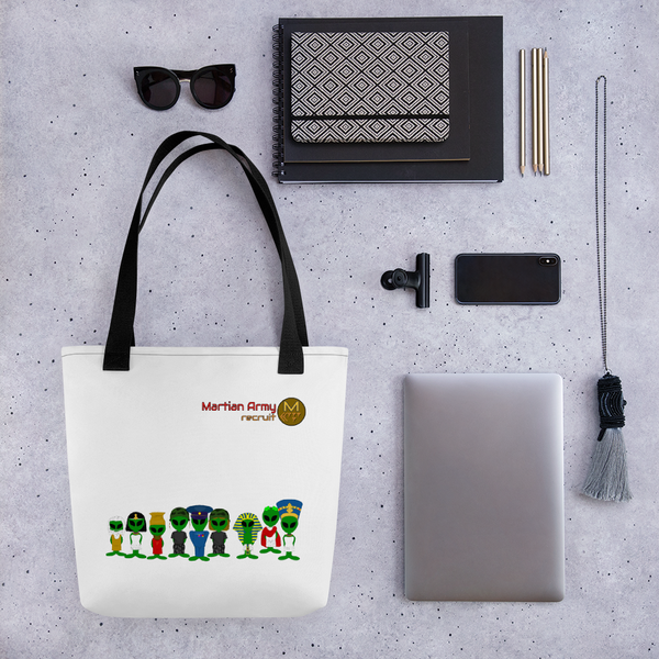 "Martian Army: Recruit" Tote bag
