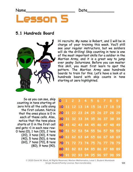 Level 1 Student Workbook, Lessons 1-7