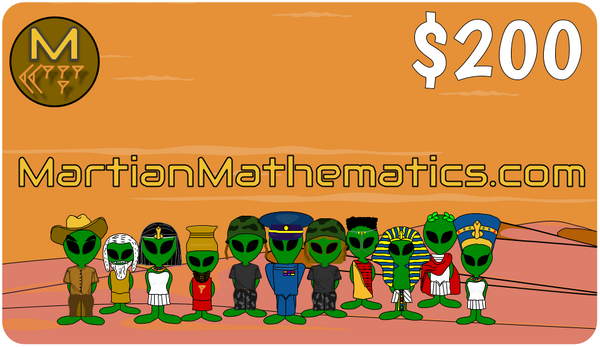 Martian Mathematics Gift Card