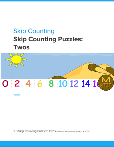 Skip Counting Puzzles: Twos