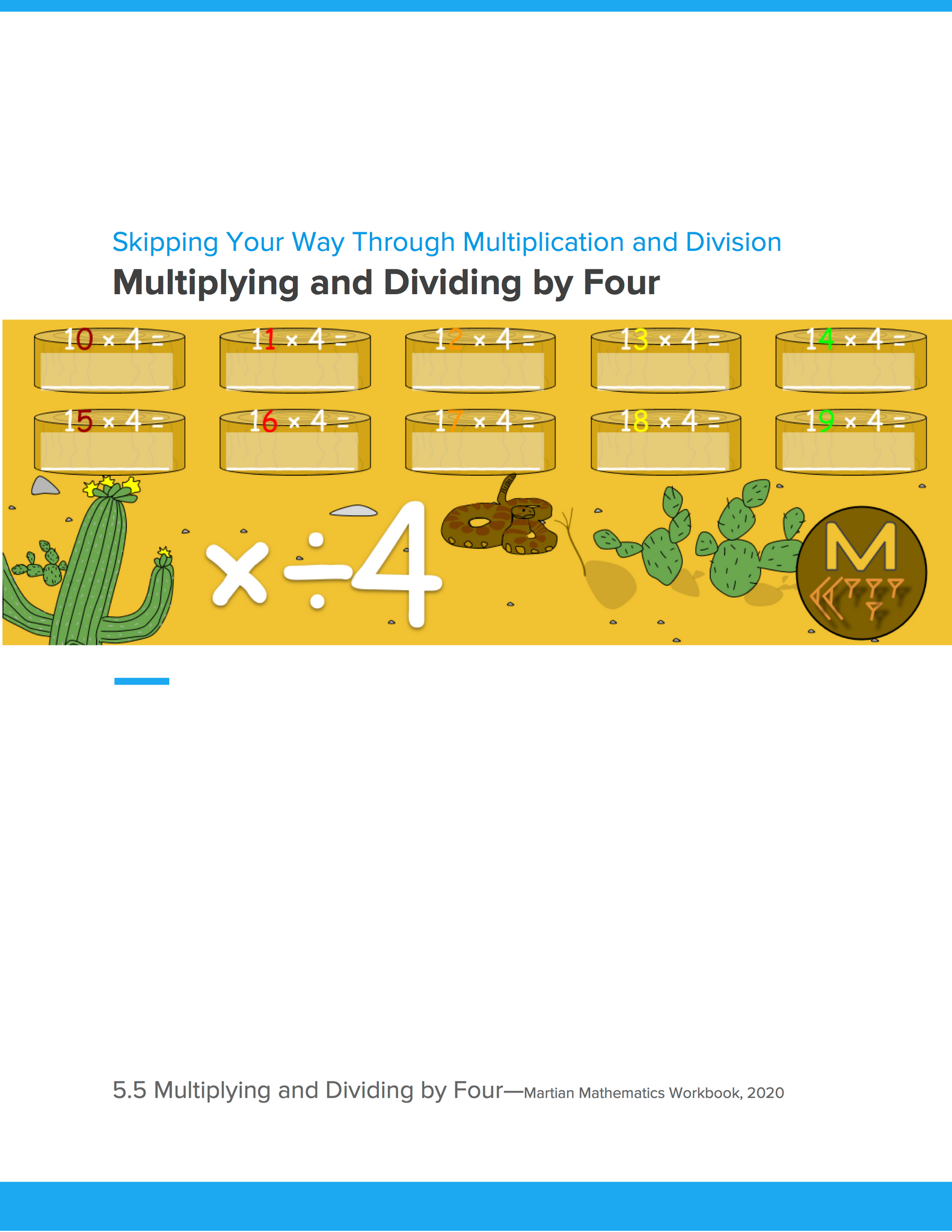 Multiplying and Dividing by Four