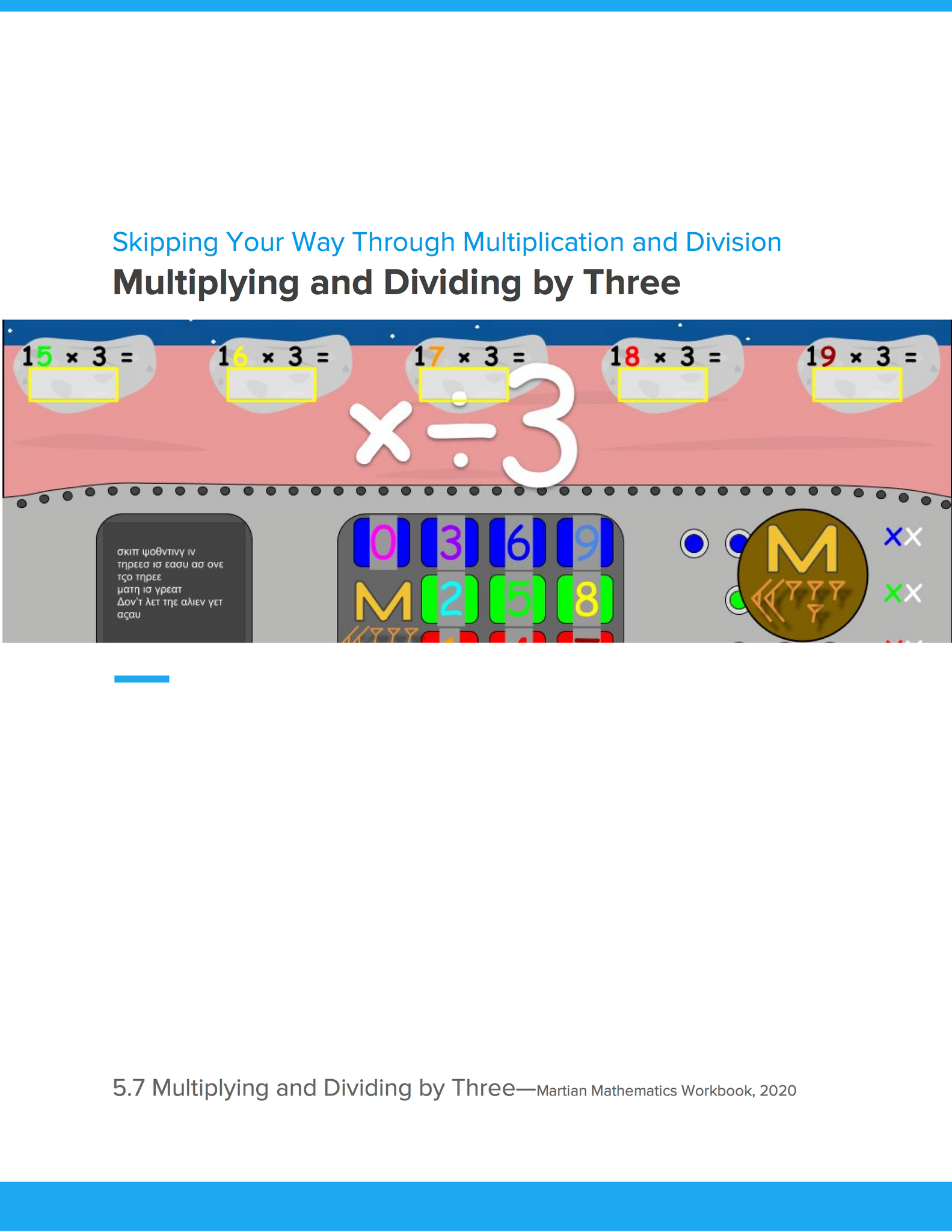 Multiplying and Dividing by Three
