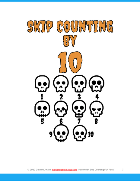 Halloween Skip Counting Fun Pack