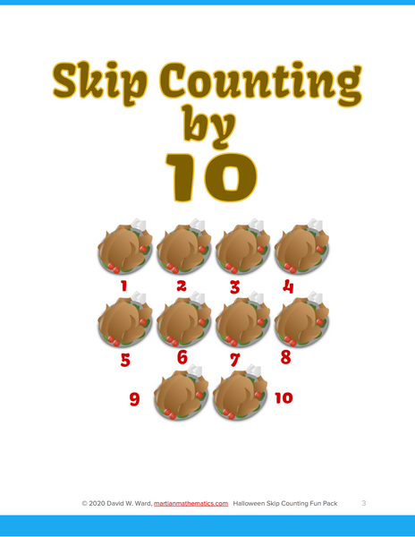 Thanksgiving Skip Counting Fun Pack