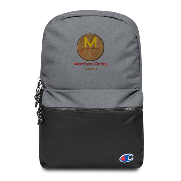 "Martian Army: Recruit" Embroidered Champion Backpack