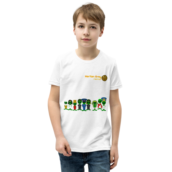 "Martian Army: Recruit" Boys and Girls Short Sleeve T-Shirt